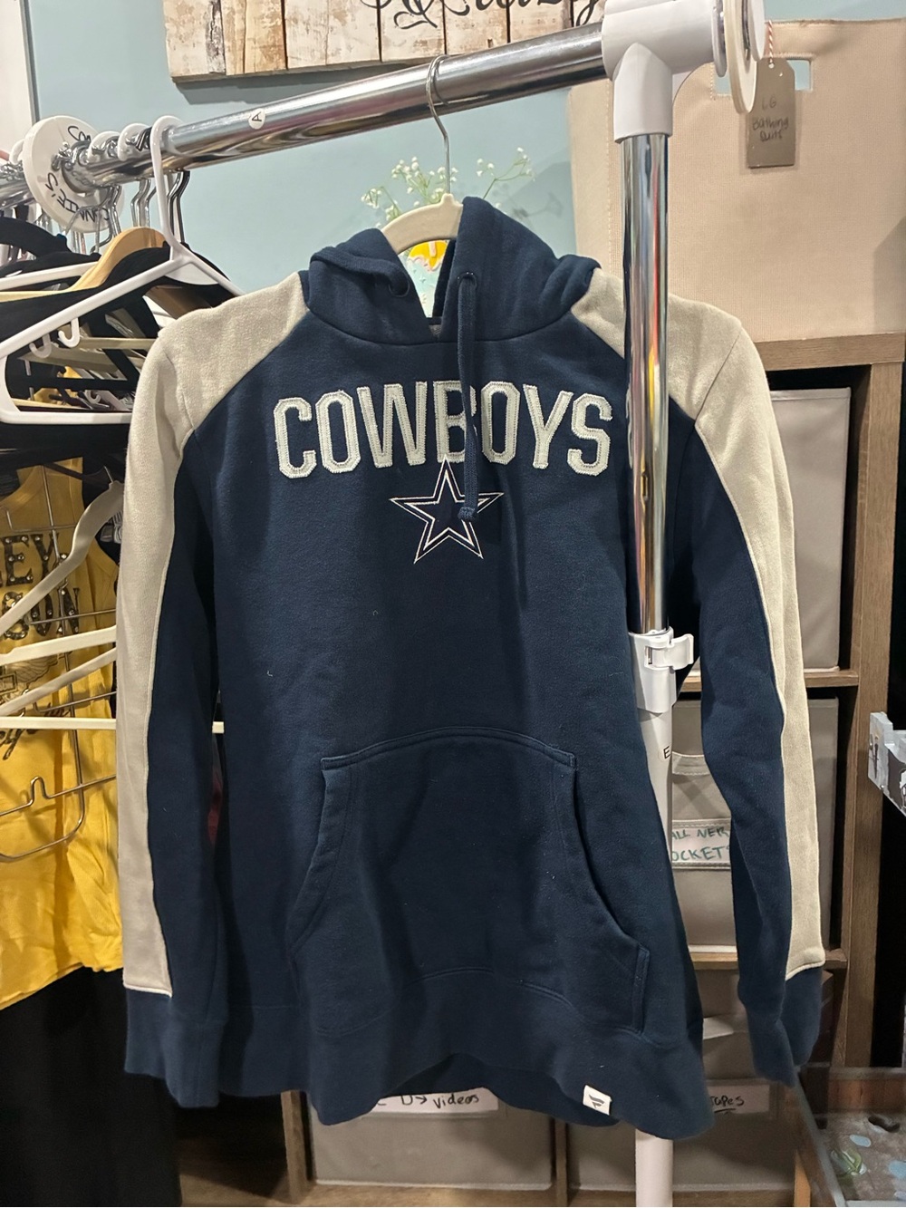 Dallas Cowboys Navy & Cream Hooded Sweatshirt